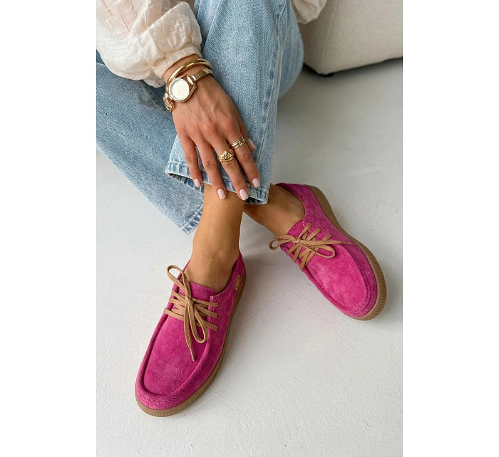 Polobotky z přírodního semiše Vinceza 95391 Fuchsiová