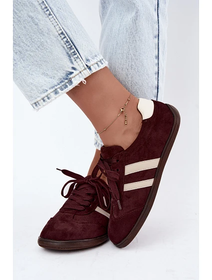 Dámské barefoot tenisky bordó model 22393275 - Boto Dámské barefoot tenisky bordó model 22393275 - Boto