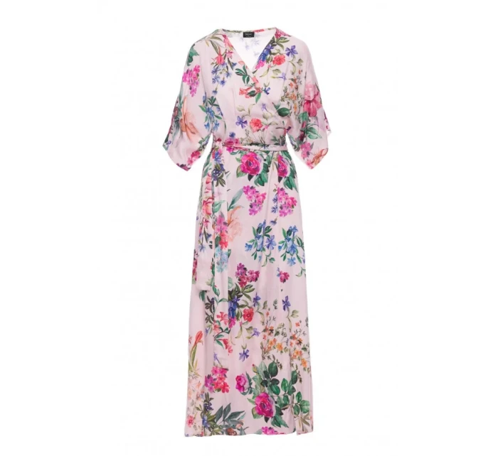 model 21154660 Zavinovací maxi šaty s potiskem model 1 - STYLOVE model 21154660 Zavinovací maxi šaty s potiskem model 1 - STYLOVE