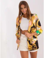 Dámské sako DHJ MA 7684B 3.95P zlato-černo-zelené - Rosa Rossa Dámské sako DHJ MA 7684B 3.95P zlato-černo-zelené - Rosa Rossa