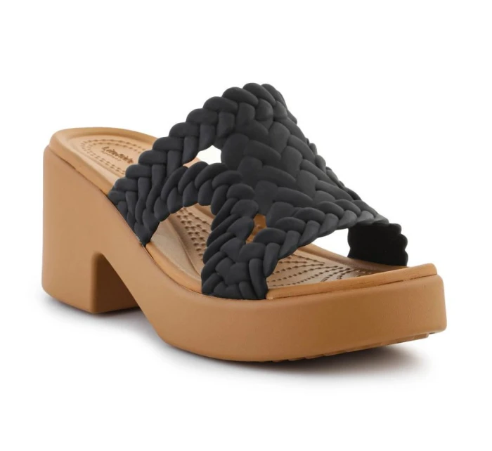 Žabky Crocs Brooklyn Woven Slide Heel W 209979-001 Žabky Crocs Brooklyn Woven Slide Heel W 209979-001