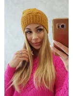Sandra K210 hořčicová fleecová čepice Sandra K210 hořčicová fleecová čepice