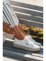 Dámské Tenisky S Pletením model 21694029 Bílé - Lee Cooper Dámské Tenisky S Pletením model 21694029 Bílé - Lee Cooper