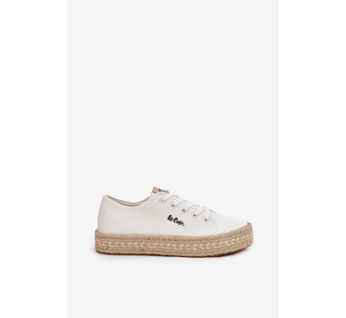 Dámské Tenisky S Pletením model 21694029 Bílé - Lee Cooper Dámské Tenisky S Pletením model 21694029 Bílé - Lee Cooper