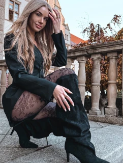 Dámské kozačky na jehlovém podpatku nazouvací černé Mavilla