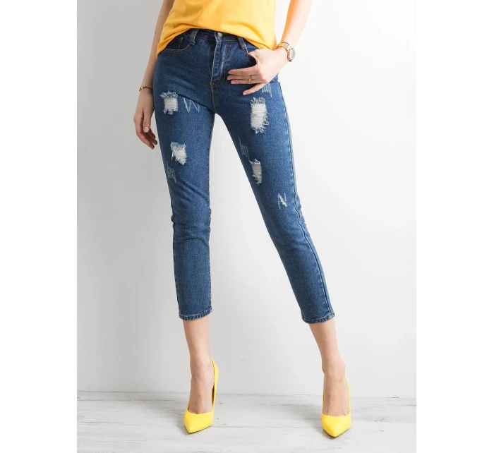 Džínový kalhoty JMP SP CHK004.84 tmavě modrá