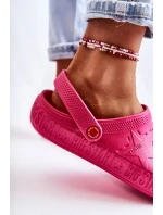 Dámské nazouvací pantofle Big Star - fuchsiová