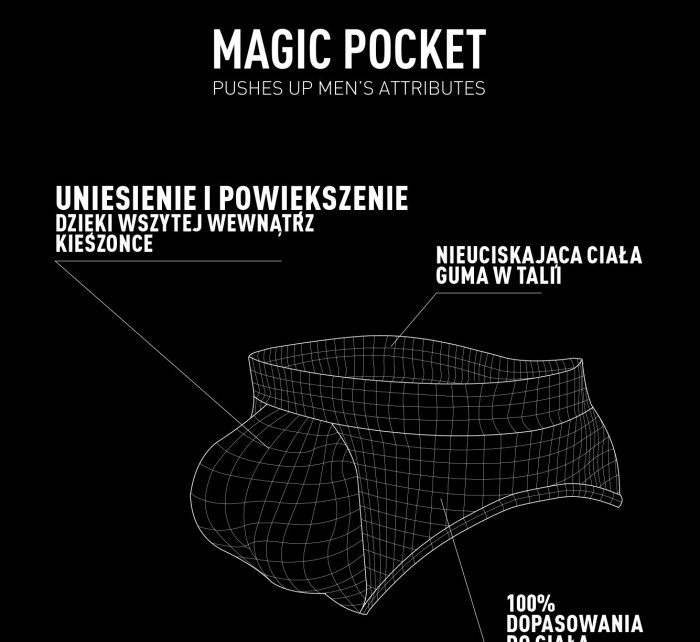 Pánské slipy ATLANTIC Magic Pocket - modré