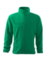 Jacket fleece pánský středně zelená