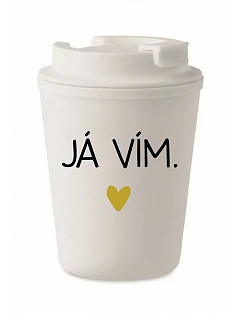 JÁ VÍM. - bílý termohrnek 300 ml