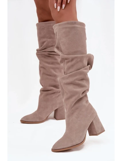 Kozačky na podpatku  model 219403 Step in style