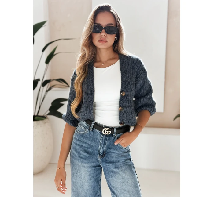 NUTI dámský svetr modrý FashionStreet MY1675 NUTI dámský svetr modrý FashionStreet MY1675