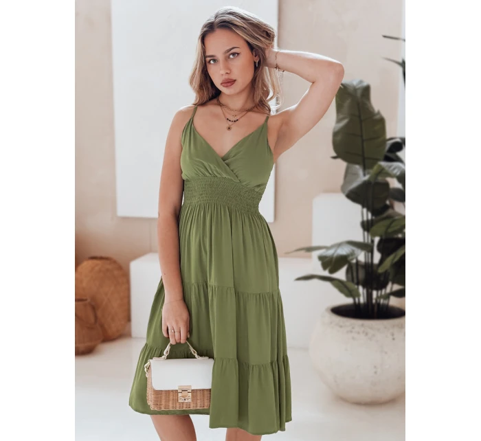 MISSBREEZE FashionStreet zelené midi šaty EY2623