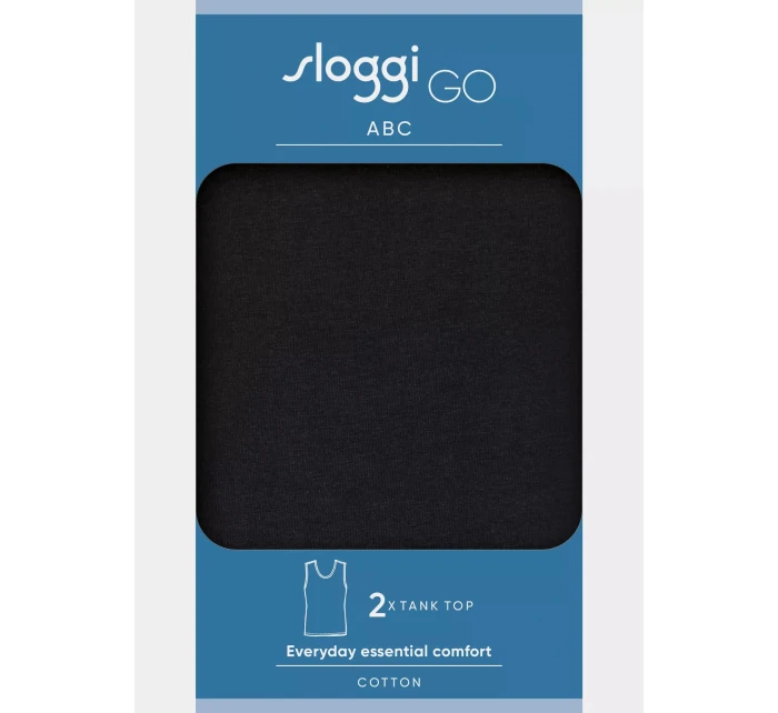 sloggi men GO ABC 2.0 Tank Top 2P - BLACK - SLOGGI BLACK - SLOGGI