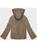 Černo-béžová krátká oboustranná dámská bunda S'west (B8182-1012) Černo-béžová krátká oboustranná dámská bunda S'west (B8182-1012)