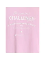 Dívčí tričko oversize s potiskem model 21736463 - 4F Dívčí tričko oversize s potiskem model 21736463 - 4F