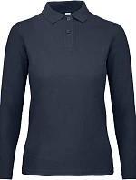 B&C ID.001 LSL /women Dámské piqué polo s dlouhým rukávem 01.0I13 navy
