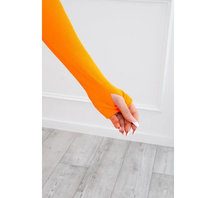 Sada s blůzou nahoře oranžová neonová Sada s blůzou nahoře oranžová neonová