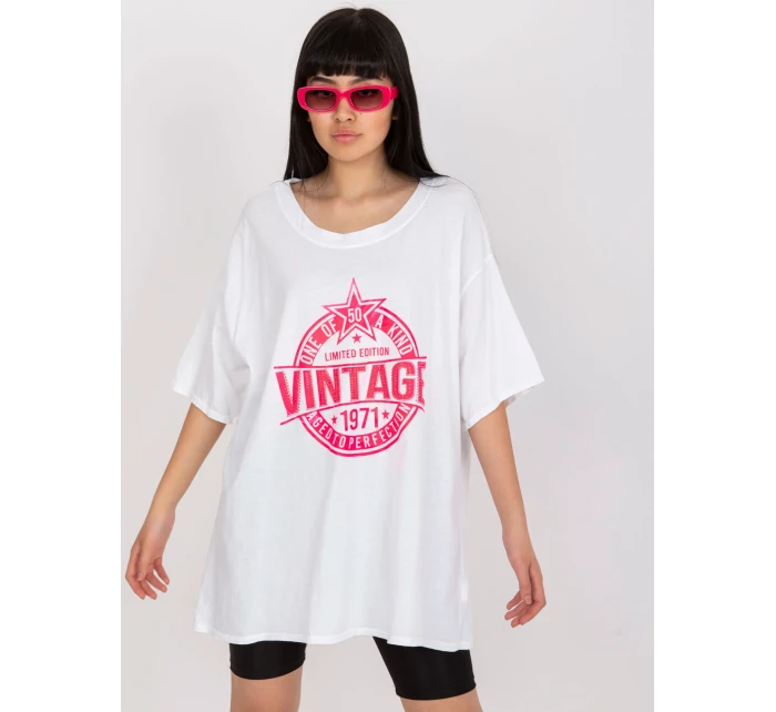 Tričko DHJ TS 6862.24X bílá a růžová