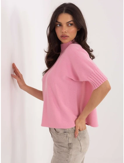 Sweter MI SW model 21819063 różowy - FPrice Sweter MI SW model 21819063 różowy - FPrice