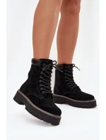 Dámské semišové workery Big Star – černé Dámské semišové workery Big Star – černé