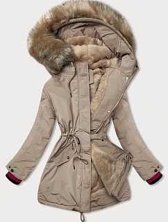 ZIMOWA PARKA DAMSKA NA BEŻOWA model 21243644 - CANADA Mountain