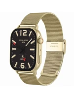 Chytré hodinky Gravity GT15-7 Růžový silikonový řemínek + zlatý náramek Chytré hodinky Gravity GT15-7 Růžový silikonový řemínek + zlatý náramek