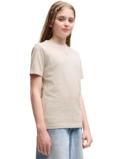 Dětské tričko Puma ESS Centered Cat Logo Tee, béžové, 692972, 82