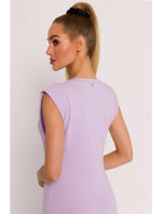 šaty s výřezem na  fialové model 19660896 - Moe