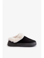 Dámské Pantofle S Kožešinou Černé Zinntia Dámské Pantofle S Kožešinou Černé Zinntia