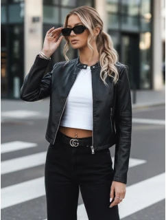 Dámská kožená bunda STYLE černá Dstreet model 21971244 - FashionStreet