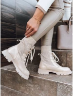 Dámské kozačky HOLLYHOCK light beige FashionStreet ZY0370