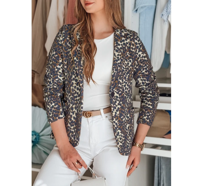 Dámská bunda do pasu MARABELL navy blue FashionStreet PY0126