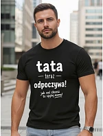 Koszulka męska z nadrukiem na  czarna model 22217752 - FashionStreet