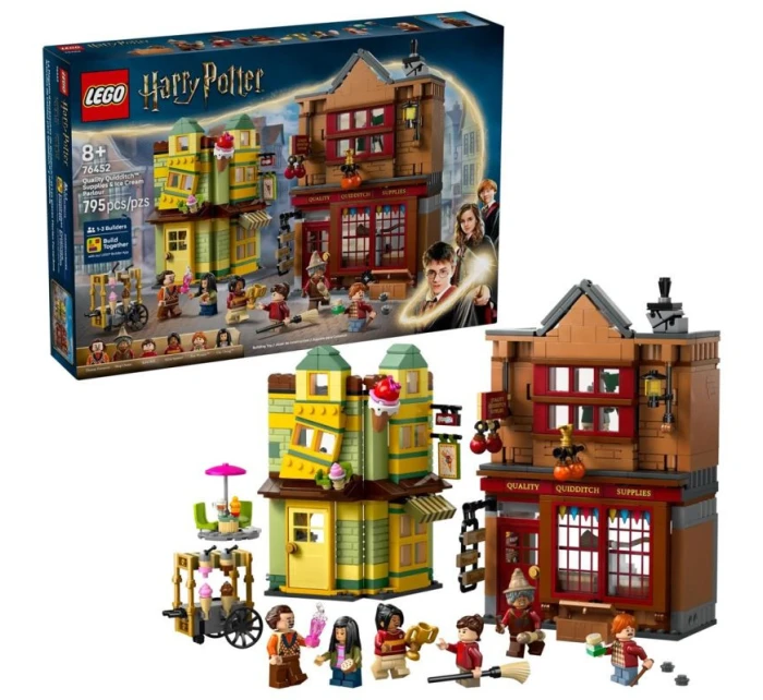 LEGO Harry Potter 76452 Značkové quidditchovské vybavení a zmrzlinárna