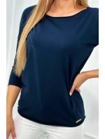 Halenka ležérní tmavě modrá