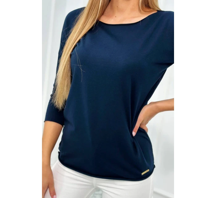 Halenka ležérní tmavě modrá