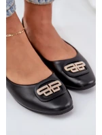 Baleríny Na Ploché Podešvi S Ozdobou Černé model 21684326 - Boto Baleríny Na Ploché Podešvi S Ozdobou Černé model 21684326 - Boto