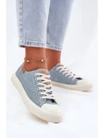 Dámské Textilní Tenisky Big Star model 21693106 Modré - Big Star Shoes Dámské Textilní Tenisky Big Star model 21693106 Modré - Big Star Shoes