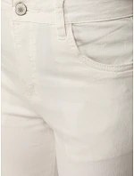 Jeansy damskie wide leg z wysokim stanem białe model 22123849 - FashionStreet