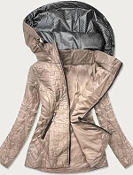 Béžová prošívaná dámská bunda (BR0121)