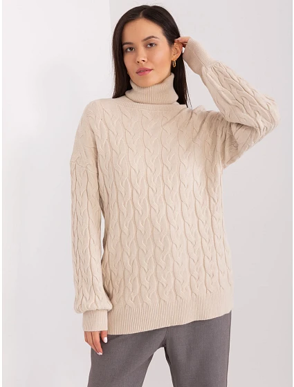 Sweter AT SW model 19034278 jasny beżowy - FPrice