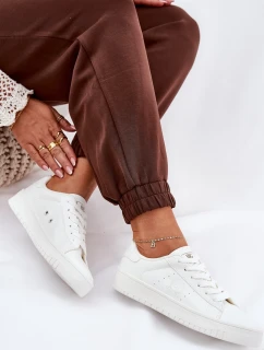 Dámské nízké tenisky z ECO kůže Big Star – bílé