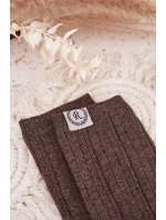 Dámské bavlněné ponožky s pruhy – tmavě šedé Dámské bavlněné ponožky s pruhy – tmavě šedé