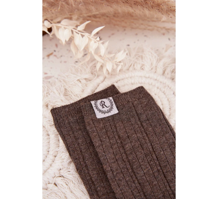 Dámské bavlněné ponožky s pruhy – tmavě šedé Dámské bavlněné ponožky s pruhy – tmavě šedé