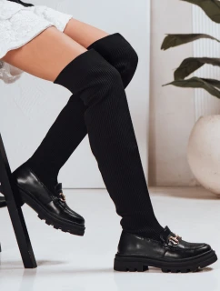 Dámské ponožkové boty černé FashionStreet ZY1312