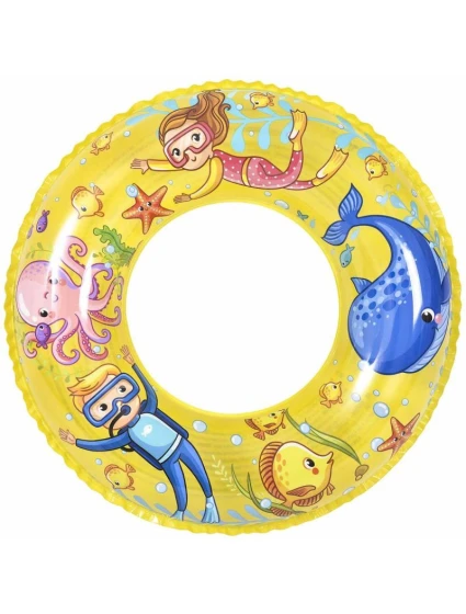 PLAVECKÝ KRUH PODVODNÍ SVĚT 60CM 37592 - ŽLUTÝ