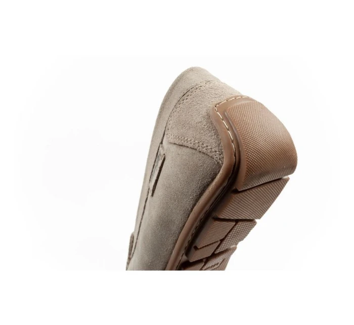 Wrangler pánské polobotky mokasíny Maifield Suede z přírodní kůže béžové barvy