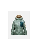 Dámská péřová bunda PEAK model 22241375 model Helium Utility Down Hood Jacket, zelená barva - Peak Performance Dámská péřová bunda PEAK model 22241375 model Helium Utility Down Hood Jacket, zelená barva - Peak Performance