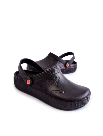 Pánské lehké pantofle Big Star model 21593908 Černá - Big Star Shoes Pánské lehké pantofle Big Star model 21593908 Černá - Big Star Shoes